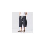 Shorts d't pour hommes en coton et lin, style japonais et coren, marine / m