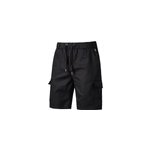 Short d'été à lacets et élastiques avec poches en coton pour hommes, noir / m Short d'été à lacets et élastiques avec poches en coton pour hommes, noir / m