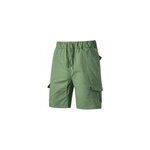 Short d'�t� � lacets et �lastiques avec poches en coton pour hommes, vert militaire / m