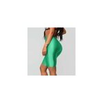 Short de yoga brillant à taille haute et élastique pour femmes, vert / m Short de yoga brillant à taille haute et élastique pour femmes, vert / m