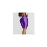 Short de yoga brillant à taille haute et élastique pour femmes, violet / m Short de yoga brillant à taille haute et élastique pour femmes, violet / m