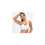 Soutien - gorge de sport sexy pour femmes avec conception creuse, blanc / m