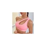 Soutien - gorge de sport sexy pour femmes avec conception creuse, rose / m