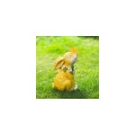 Statues de jardin extérieures en résine de lapin avec lampe solaire, jaune Statues de jardin extérieures en résine de lapin avec lampe solaire, jaune