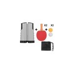 Support de filet de ping - pong r�tractable portable pour la maison et le bureau, noir + gris