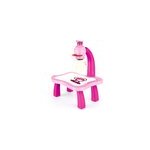 Table de projection de dessin  led pour enfants - jouet de peinture  tracer et dessiner, rose