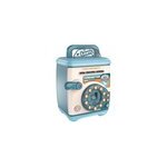 Tirelire électronique pour enfants avec boîte à empreinte digitale et mot de passe, bleu Tirelire électronique pour enfants avec boîte à empreinte digitale et mot de passe, bleu