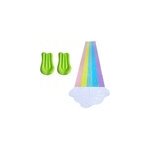Toboggans de pelouse en pvc arc - en - ciel pour enfants et adultes, avec planches de carrosserie