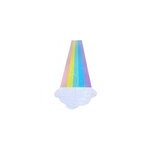 Toboggans de pelouse en pvc arc - en - ciel pour enfants et adultes, sans bodyboards