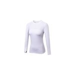 Tops de sport  manches longues pour femmes,  schage rapide et respirant, m / blanc