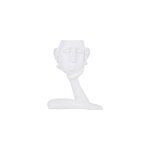 Vase en résine en forme de tête de main unique ornement de bureau créatif, blanc Vase en résine en forme de tête de main unique ornement de bureau créatif, blanc