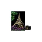 Vue de la nuit - peinture sur papier  gratter - diy pour adultes et enfants, style 1