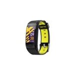 Zero montre intelligente tanche ip68 fitness tracker pour android ios, jaune