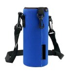 1. 0l - 1. 3l - bleu - housse de bouteille d'eau de sport sac isotherme pochette de tasse thermos ensemble ...