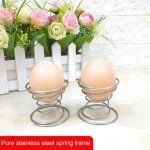 1 / 2 / 3pcs usage domestique fil a ressort en acier inoxydable plateau oeuf tasses de support de stockage ...