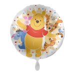 1 ballon d�coratif rond winnie et ses amis - en alu � gonfler h�lium env 43 cm - disney