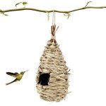 1 pi�ces nichoirs pour oiseaux tiss�s a la main, nid oiseau fait a la main, herbe maison pour colibris ...