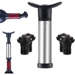 1 pompe a vide economiseur de vin avec 4 bouchons scellant de bouteille rutilisable garde le vin frais ...