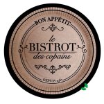 Paris prix - lot de 10 assiettes en carton bistrot 23cm naturel Paris prix - lot de 10 assiettes en carton bistrot 23cm naturel