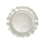 10 assiettes a dessert rigide 19cm blanc perl