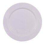10 assiettes reutilisables et incassables 26cm blanc