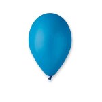 10 ballons latex bio 33cm bleu moyen