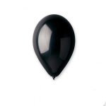 10 ballons latex metallises bio 33cm noir