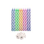 10 bougies magique bobeches anniversaire multi