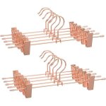 10 cintres pinces rose gold