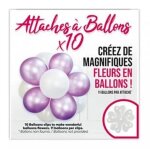 10 clips pour d�coration de ballons en fleur ref / bcf