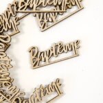 10 confettis bois bapteme 4x1. 7x0. 3cm nature