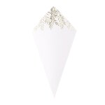 10 cornets carton jolis brins 10. 5x19. 5cm blanc