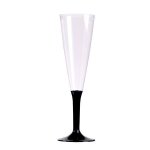 10 fltes a champagne rutilisables 13cl pied noir