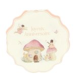10 serviettes papier anniversaire fairy world 33cm