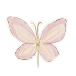 10 serviettes papier fairy world 33cm rose pastel