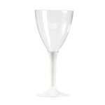 10 verres a vin plastique blanc taille unique