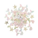 100 confettis etoile de mer sirene 2 - 3. 5cm pastel