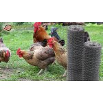100 m grillage a maille hexagonale, grillage de poulailler, grillage pour enclos a lapins 100 cm 25mm ...