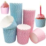 100 pcs tasses de papier de cuisson, caissettes cupcake papier, pour four domestique dcorations de petit ...