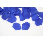 100 petales fleur tissu 5. 5x3. 5cm bleu