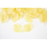 100 petales fleur tissu 5. 5x3. 5cm jaune