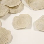 100 petales de rose en toile effet lin naturel