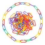 100 pi�ces / lot plastique perroquet jouets c - clips crochets cha�ne c - liens sucre planeur rat perroquet ...