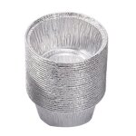 100 pièces coquetier a tarte résistant a la graisse jetable bricolage feuille d'aluminium mini plateau ... 100 pièces coquetier a tarte résistant a la graisse jetable bricolage feuille d'aluminium mini plateau ...