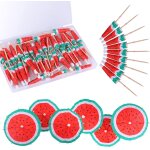 100 pièces de décorations de cocktails tropicaux, bâtonnets de boissons, parapluies de boissons, jus ... 100 pièces de décorations de cocktails tropicaux, bâtonnets de boissons, parapluies de boissons, jus ...