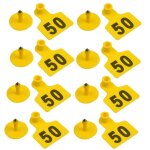 100 pieces fournitures de betail nom carte etiquettes d'oreille chevre non toxique avec numeros identification ... 100 pieces fournitures de betail nom carte etiquettes d'oreille chevre non toxique avec numeros identification ...