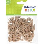 100 pinces a linge - 2, 5 cm - bois