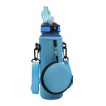 1000ml - bleu - etui de bouteille de sport avec sangle rglable, carafe a eau isole, porte - bouteille ...
