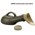 1000ml - comme montr - urinoir mobile portable en plastique avec bouchon, bouteille d'aide aux toilettes, ...