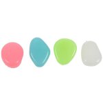 100pcs lueur dans les pierres sombres cailloux roche aquarium aquarium jardin marche decor colore